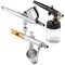 PointZero Multi-purpose 3 Airbrush Kit w/ Compressor and Createx Colors Set of 6 Paints